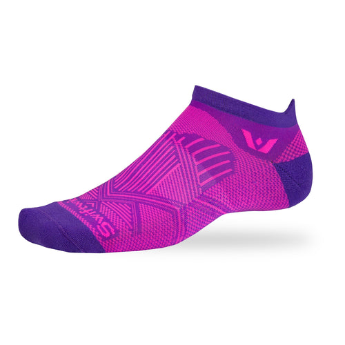 Purple Fuchsia Aspire No Show sock