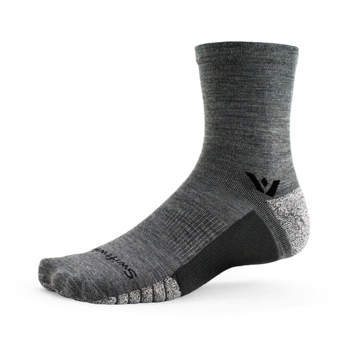 Gray mid crew sock