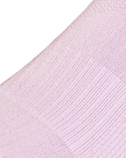 Close-up of the thin channeled knit upper on a Swiftwick Vision Scallop sock.